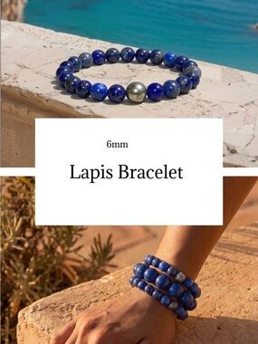 6mm Lapis Lazuli bracelet 💙
